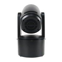 LARGLUX Projecteur LED professionnel 120W RGBW à tête mobile DMX512/Contrôle sonore Pan/Tilt 540/270 14 Gobos/9 Couleurs pour scène