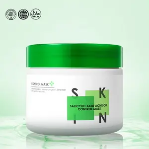 120g brightening complexion shrink pores plant extract acne herbal facial Salicylic ACid Acne Oil Control Mask