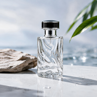 Botol Parfum Kaca Silinder Transparan Grosir 50ml dengan Tutup Semprot, Laris Manis Lintas Negara, Botol Parfum Kosong, Botol Bening