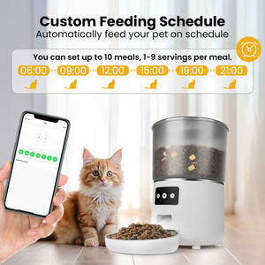TIZE <span class=keywords><strong>Pet</strong></span> malzemeleri üst satmak APP uzaktan kumanda mikroçip köpek wifi kedi maması dağıtıcı besleyici kamera akıllı otomatik evcil hayvan besleyici - Product Image 3