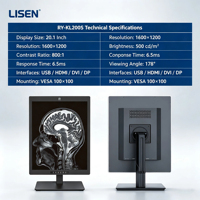 Moniteur LCD médical haute définition 20,1 pouces 2MP 4:3 avec interfaces DP/DVI, nouvel écran clinique pour utilisation sur ordinateur de bureau
