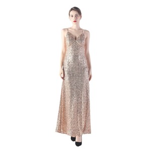 31765 # A-line vestido diario lentejuelas vestido largo negro - Product Image 5