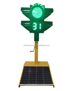 Feu de signalisation solaire Shengxinda avec protection en film transparent LED couleur, non rétroréfléchissant, AC, Sémaphore, Chine - Product Image 4