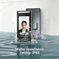 Control de Acceso y Asistencia con Reconocimiento Facial de Alta Velocidad, Pantalla Táctil de 5 Pulgadas, TCP/IP, WIFI, 4G, Algoritmo de Huella Dactilar y Código QR, Resistente al Agua