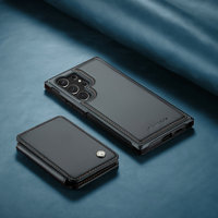 CaseMe 2-en-1 étui portefeuille détachable en cuir pour Samsung pour Galaxy S24/S24 Plus/S24 Ultra Newest Magnetic Flip pour Samsung