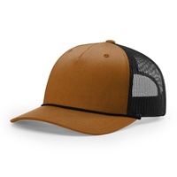 Gorra deportiva de fábrica OEM del fabricante, gorra Snapback en blanco, gorra de camionero con cuerda de malla de 5 paneles y ala curva personalizada