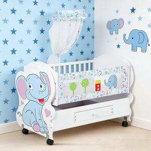 <span class=keywords><strong>Lit</strong></span> bébé multifonctionnel en bois massif JINS pour nouveau-né avec design moderne, rangement et caractéristiques écologiques pour la chambre et l'école - Product Image 1