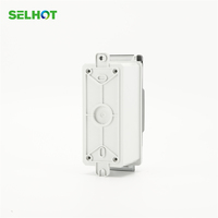 Boîte de distribution électrique SELHOT 2 voies IP66, boîte de commande électrique extérieure en plastique, poteau d'éclairage public, boîte de distribution étanche pour surface