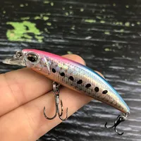 Mini leurres de pêche méné 60s 6.5g Ryuki artificiel basse nageur évier matériel de pêche crochets truite manivelle appât dur