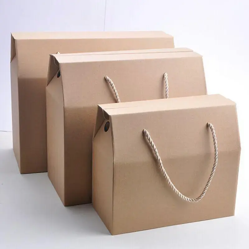 Benutzer definierte Schmerzen Obst Verpackung Papier box Starre Wellpappe verpackung Geschenk boxen Benutzer definierter Griff Versand Wellpappe verpackung