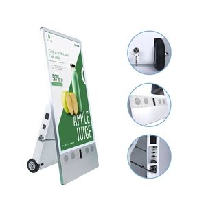 Afficheur numérique portable d'extérieur à haute luminosité, alimenté par batterie, étanche IP65, 43 pouces, pour publicité - Product Image 3