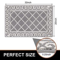 Tapis d'entrée antidérapants lavables pour porte d'entrée, tapis de sol absorbants anti-salissures