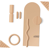 SENTI Accessoires de Pilates Écologiques pour Femmes : Kit d'Entraînement Quotidien, Anneau de Pilates, Bande de Résistance, Slider, Lestes de Cheville, Sac de Rangement pour la Maison