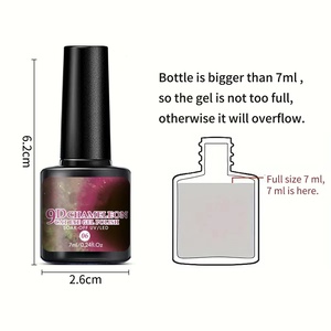 <span class=keywords><strong>Kit</strong></span> de Vernis Gel Magnétique Effet Ciel Étoilé 6 Couleurs avec Vernis Gel UV LED Cat Eye Soak Off pour <span class=keywords><strong>Manucure</strong></span> et Nail Art - Magnétique - Product Image 3