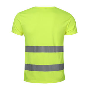 Wholesale Men's Casual O-Neck <b>T</b> <b>Shirt</b> 100% Polyester Lightweight Reflective Color Work Wear Customized <b>T</b>-<b>Shirt</b> - Product Image 6