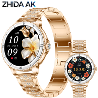 Nouvelle montre connectée pour femmes I228 avec fonction d'appel Bluetooth, écran de 1,27 pouces, compatible avec iOS, mesure de la pression artérielle, de l'oxygène sanguin, du rythme cardiaque, du sommeil et de la santé