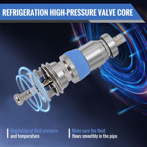 Valvola di condizionamento d'aria resistente frigoriferi blu ottone metallo Auto condizionatore d'aria carica valvola nucleo - Product Image 3