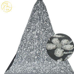 Đầy Màu Sắc Long Lanh Pha Lê Sequin Ren Lưới Chất Lượng Cao Sequin Thêu Vải Tuyn Buổi Tối Ăn Mặc Vải - Product Image 2