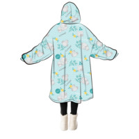 Sweat-shirt à capuche en peluche, Panda, personnalisé, pull-over pour enfants, avec grande poche, couverture, sweat-shirt