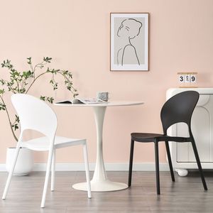 Sedie da pranzo in plastica leggera personalizzate in fabbrica sedie da soggiorno - Product Image 2