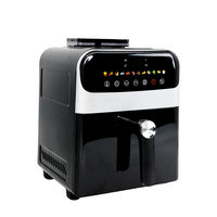 Friteuse à air numérique intelligente avec logo personnalisé OEM, 100% métal, écran tactile, multifonctionnelle, pour la cuisine à domicile