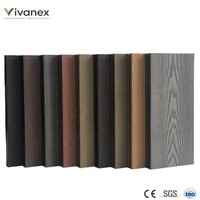 Planches de terrasse en WPC extérieur, design moderne en noyer, écologiques, imperméables, pour terrasses, cours et projets de jardinage