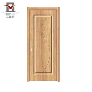 Gran oferta de diseños sencillos de puerta de madera para dormitorio WPC