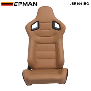 Sièges baquets de course sport EPMAN JDM avec glissières gauche et droite JBR1041BR - Product Image 2