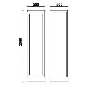 BETA - 055000421 Armoire à outils en tôle avec porte en polycarbonate transparent pour combinaison d'équipements d'atelier RSC55 - Product Image 2