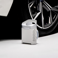 Compresseur d'air portable A0 5V sans huile avec cylindre ABS, gonfleur de pneus, pompe de voiture, manomètre numérique, kit de réparation d'urgence pour pneus crevés