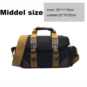 도매 맞춤 남녀 슬링 캔버스 카메라 가방 전문 디지털 비디오 DSLR 카메라 케이스 가방 사진 촬영용 - Product Image 2