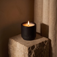 Bougies d'aromathérapie artisanales en pot de céramique de luxe, conçues sur mesure, à base de cire de soja et d'huiles végétales naturelles, senteurs variées, coffret cadeau pour les fêtes de Diwali.