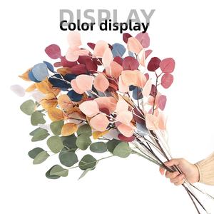 مصنع الجملة جولة أوراق الأوكالبتوس ينبع 35.43in 6 ألوان الخضرة فو لحفل الزفاف ترتيبات الأزهار السائبة - Product Image 3