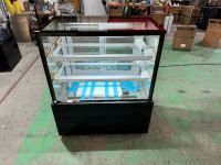 Vitrine à gâteaux en verre à 3 niveaux, comptoir de présentation de desserts, équipement de réfrigération commercial, contrôle numérique de la température, éclairage LED