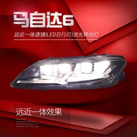 Lampu depan LED untuk Mazda 6 2003 - 2015 tahun, lampu depan perakitan dengan sinyal belok berurutan