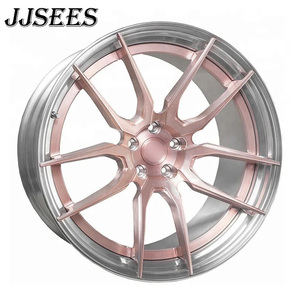 JJSEES Jantes forgées <span class=keywords><strong>2</strong></span> pièces 18 19 20 21 22 pouces rose brossé poli à rayons concaves en alliage pour Tesla Model <span class=keywords><strong>X</strong></span> Model S - Product Image 1