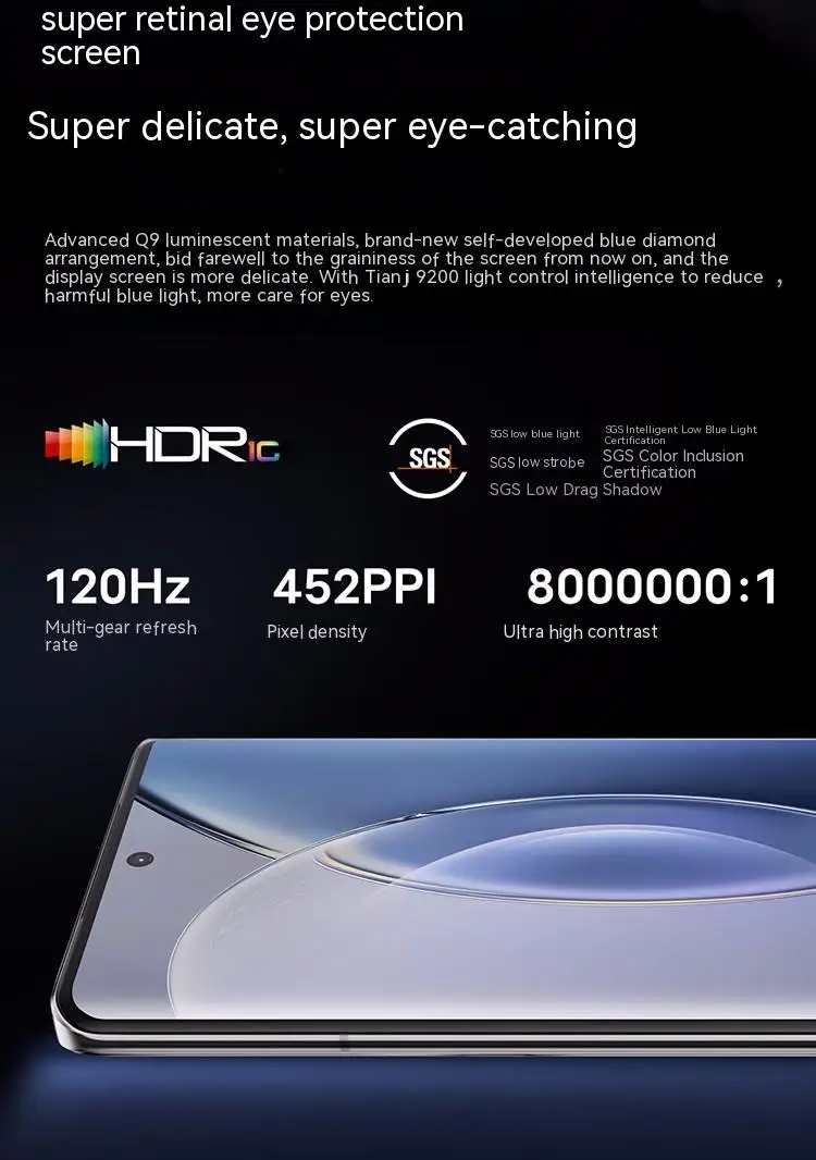 Original New Vivo X90 Pro 5G Smartphone Dimensity 9200 6.78" 120Hz 50MP Rear Camera 4870mAh 120W Charge 50W Wireless Charge NFC