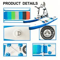 Vélo aquatique plat gonflable pour adolescents, avec cadre en aluminium, flottabilité stable, rangement facile, expédié de Chine Lumark