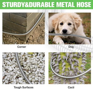 Manguera de Jardín de Acero Inoxidable de Alta Calidad Personalizada, Antiabrasión, Duradera, Flexible, de 1/2 Pulgada de Diámetro, con Enrollador - Product Image 6