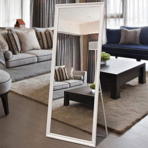 Full Length Dressing <strong>Mirror</strong> with Standing Holder Large Rectangle Bedroom Floor <strong>Mirror</strong> Hanging <strong>Leaning</strong> Against Wall - Product Image 2