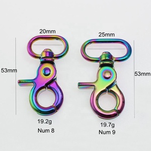 Nolvo World – Clips pivotants <span class=keywords><strong>à</strong></span> gâchette, 9 Styles, crochets arc-en-ciel irisés, fermoirs <span class=keywords><strong>pour</strong></span> <span class=keywords><strong>sac</strong></span>, fabrication de <span class=keywords><strong>sac</strong></span> <span class=keywords><strong>à</strong></span> <span class=keywords><strong>main</strong></span> - Product Image 4