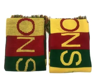 Custom Sports Games Soccer Fan Scarf Football Club Team Acrylic Knitted Football Scarf