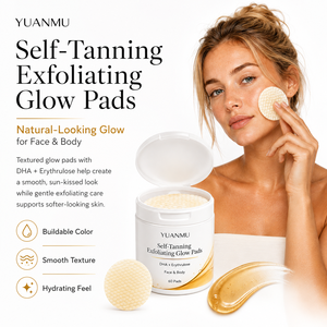 <span class=keywords><strong>Lingettes</strong></span> autobronzantes naturelles, exfoliantes et illuminatrices pour le visage, pour un bronzage sans soleil - Product Image 2