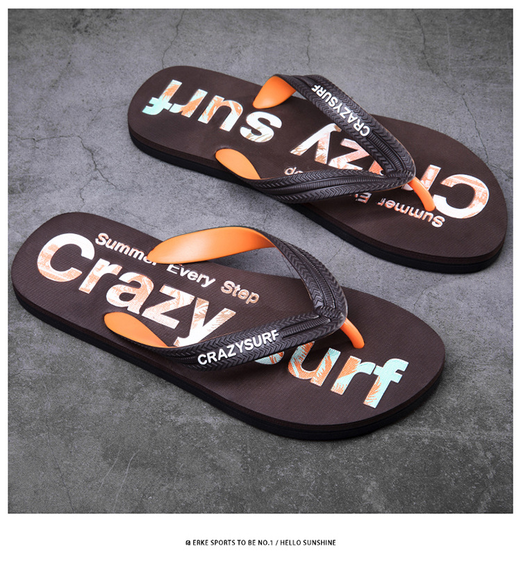 Summer Casual Flip-flops Slippers Tow Clip Rubber PVC EVA Non-slip Vietnam Slippers Men Filp Flops