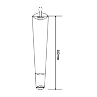 Pieds de canapé modernes en plastique ABS doré, anti-corrosion, pour usage hôtelier, couleur personnalisable, pieds de meubles pour salon et chambre à coucher