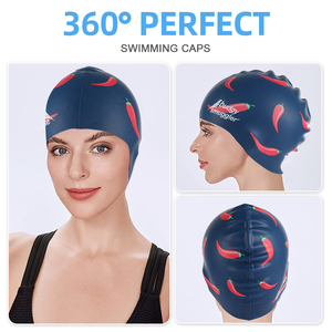 <span class=keywords><strong>Gorro</strong></span> de Natación de Silicona 100% Ecológico para <span class=keywords><strong>Mujer</strong></span>, Personalizable, Duradero, con Logotipo Impreso, para Cabello Corto, Accesorio de Traje de Baño - Product Image 3