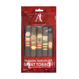 Custom Printed Cigars Fresh Pack Sampler For Your Brands To Increase Your Cigar Market 135x250mm Humidified Cigar Pouch