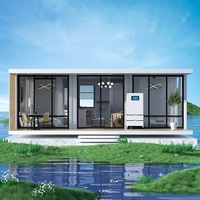 Maison conteneur minuscule préfabriquée pliable de 20 pieds 40 pieds Cabine d'hôtel à capsule spatiale Maison modulaire préfabriquée Maison conteneur