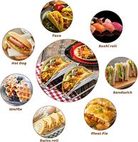 Support à tacos en acier inoxydable personnalisé, très demandé, pour tortillas, burritos, fêtes et restaurants