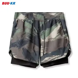 Buker Mens Fitness Workout Sports Running 5 Golds Naked Feel 7" Fly Zipper Gym Shorts In Gym Shorts